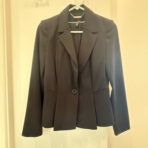White House Black Market Elegant Black Women's Blazer - Size 0